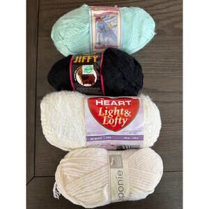 Mixed Yarn Lot – 4 Skeins , New